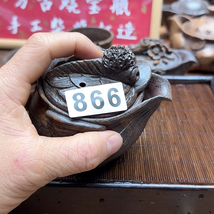 纯手工制作粗陶茶具