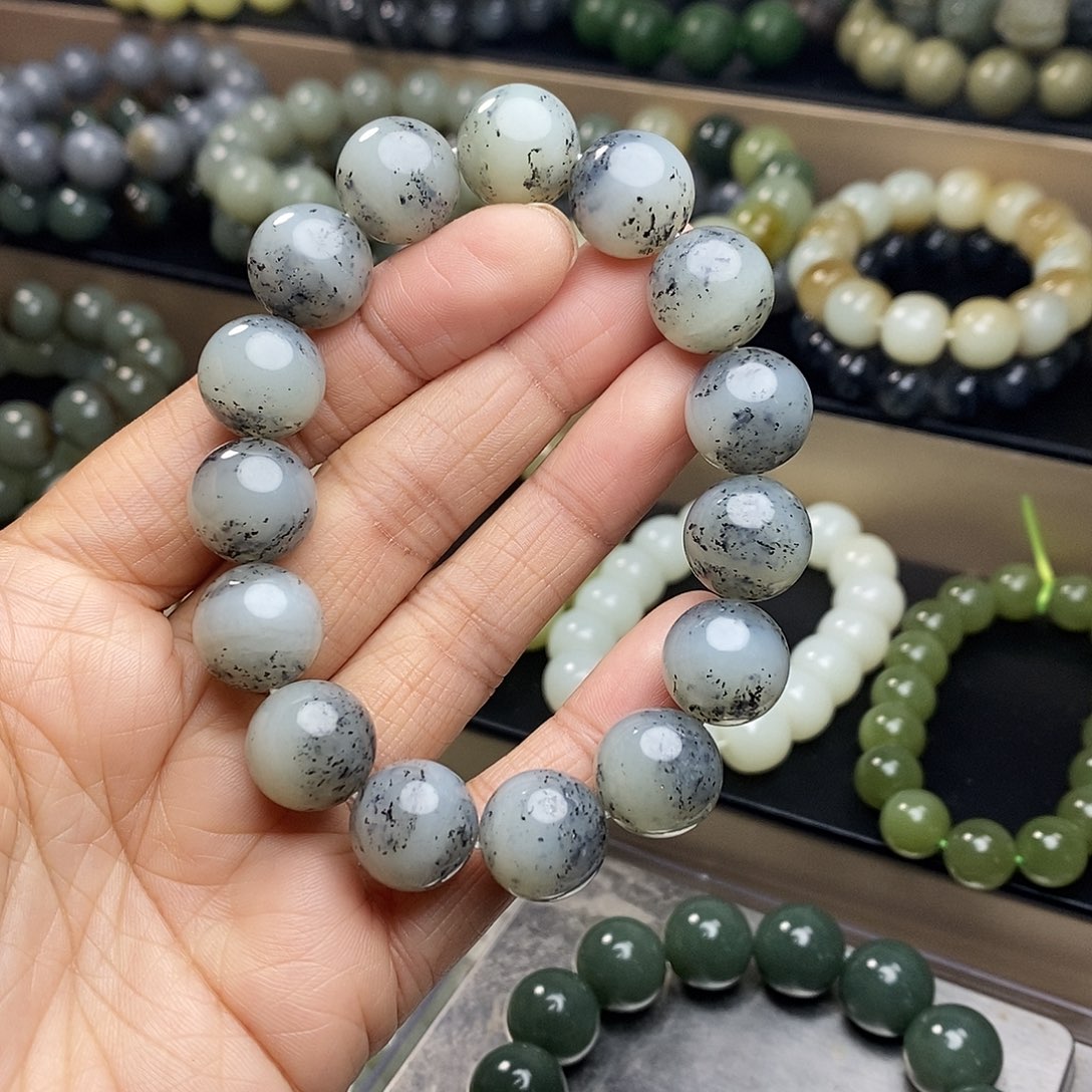 和田玉未镶嵌手链卡14