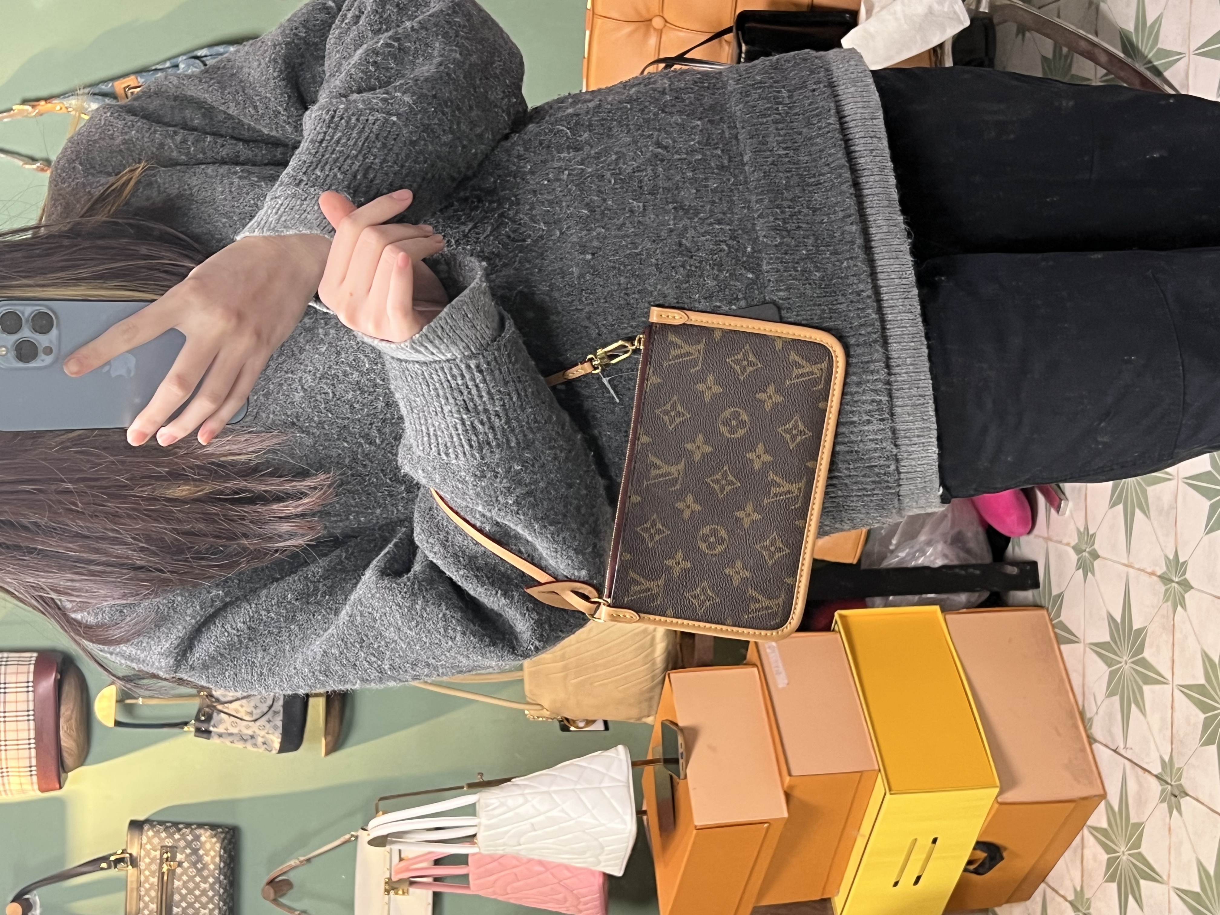 95新 LV BXA47/老花钱夹时尚经典