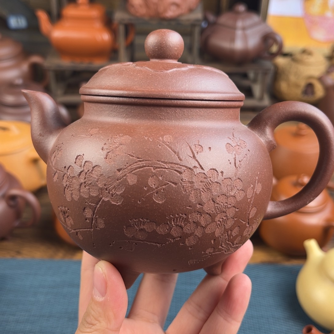 海***哥紫砂茶壶手工制作工艺精湛