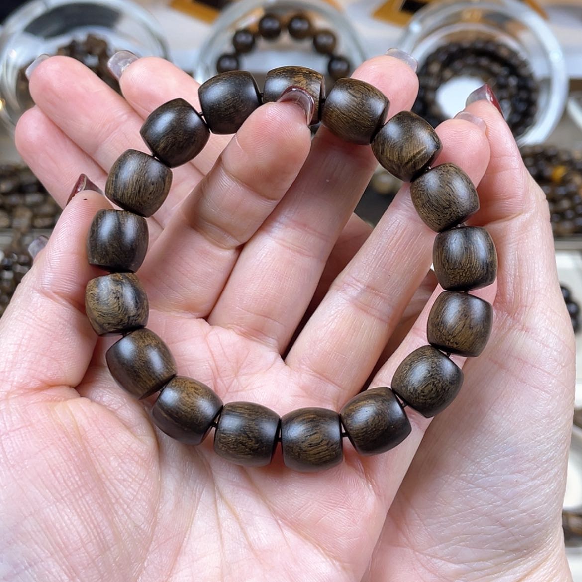 【闪购商品】沉香手串老*越南芽庄白棋楠留疤