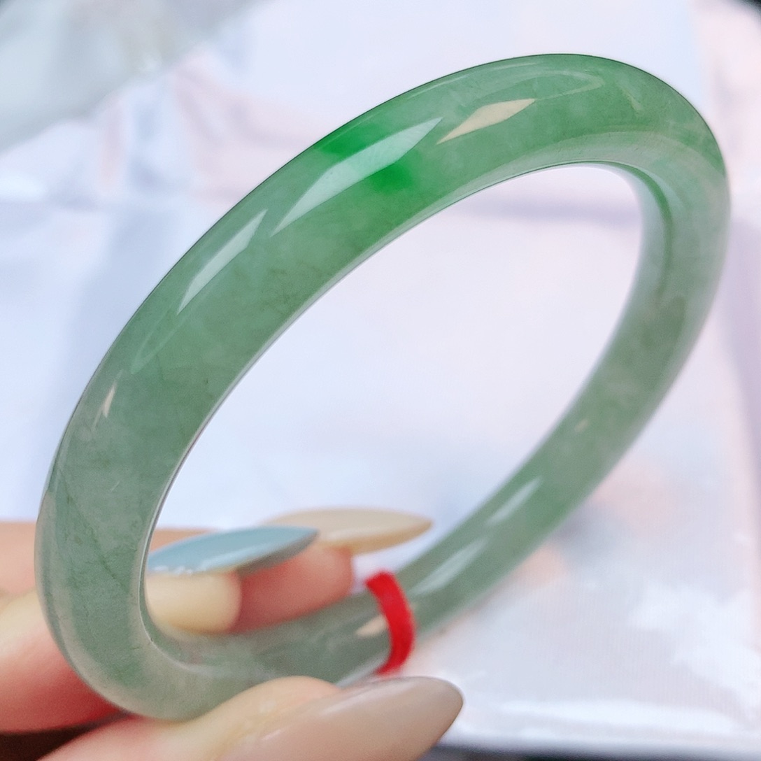 未镶嵌手镯翡翠52圆条882581