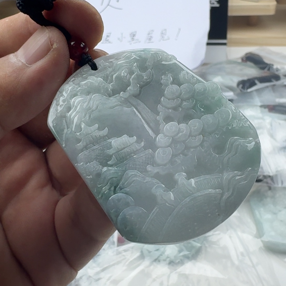颈饰未镶嵌翡翠天然缅甸A货翡翠