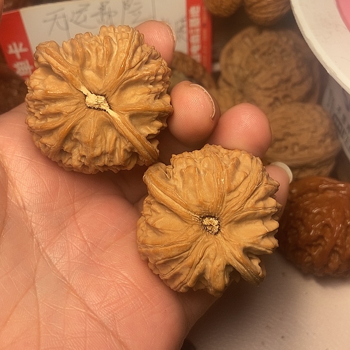 挥***雄把件文玩核桃白41