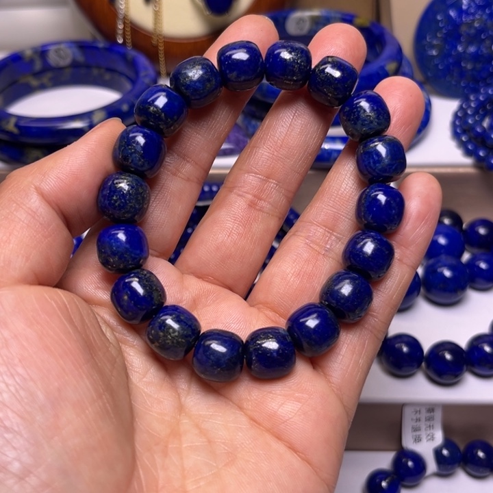 青金石手串未镶嵌老型11m m