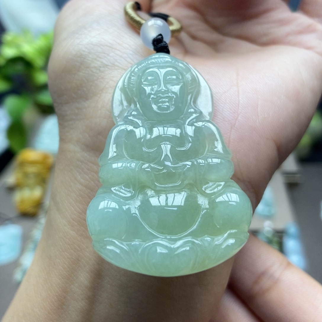 翡翠颈饰未镶嵌吊坠7