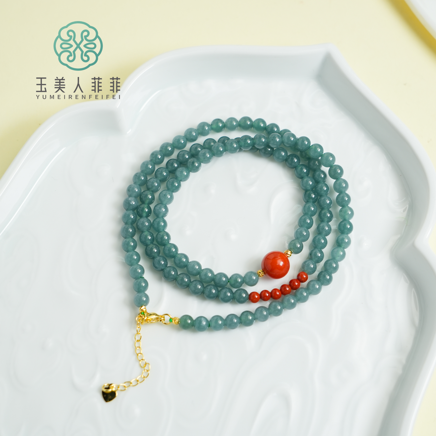 菲菲珠宝好/#翡翠项链-圆珠约6mm-多样性发一