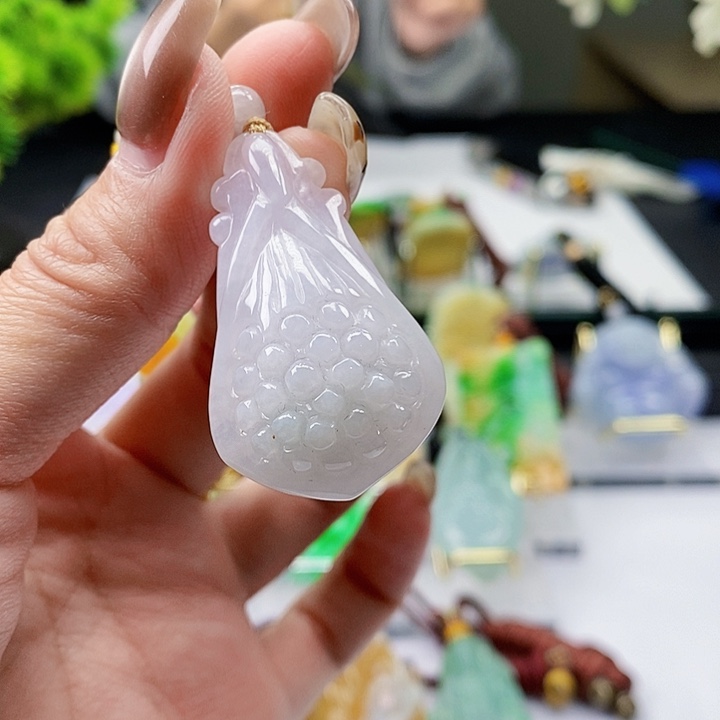 颈饰未镶嵌翡翠翡翠A货