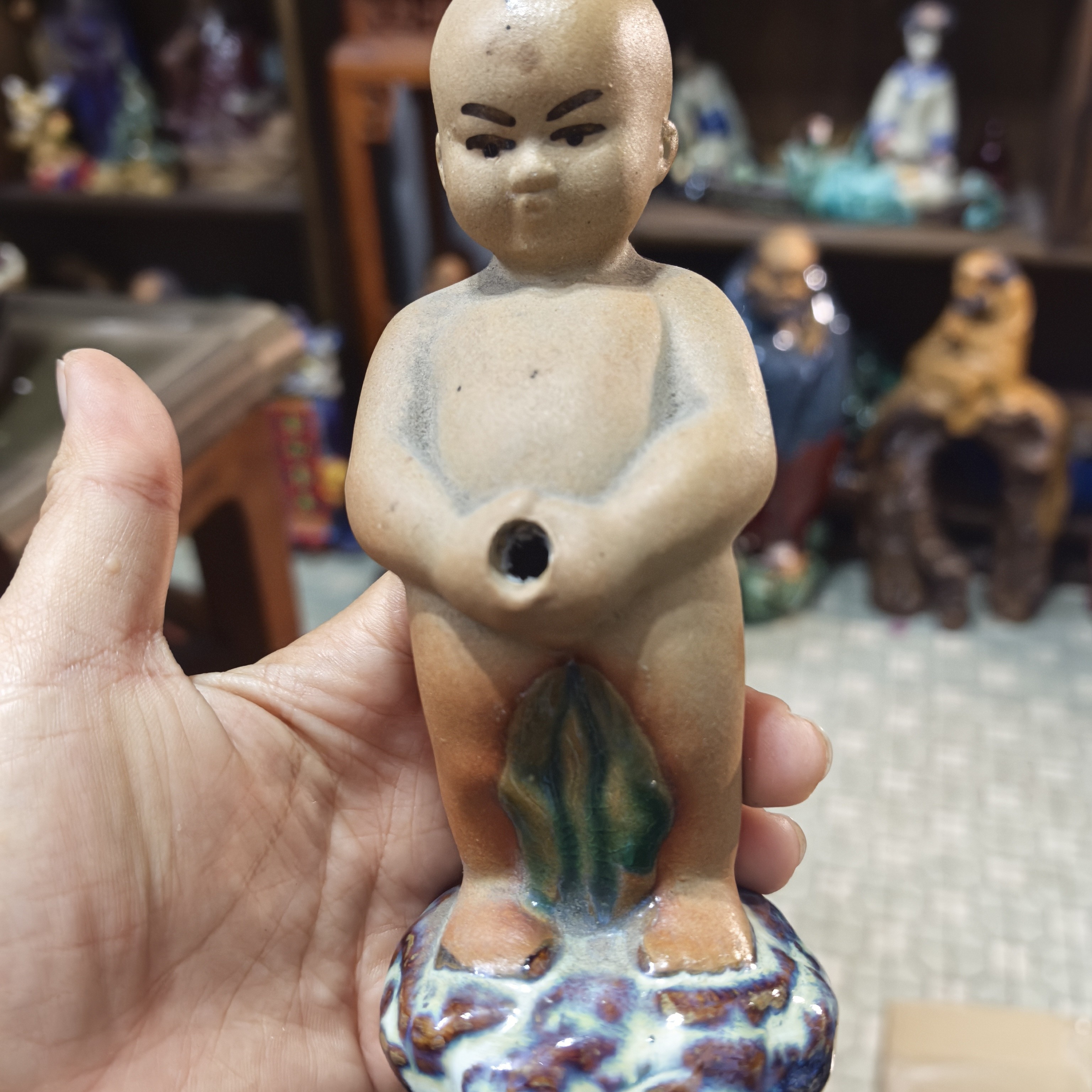 石湾陶瓷石湾公仔居家创意摆件