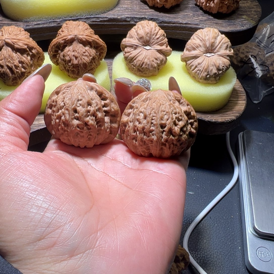 旧***梦吊坠文玩核桃铁锤43