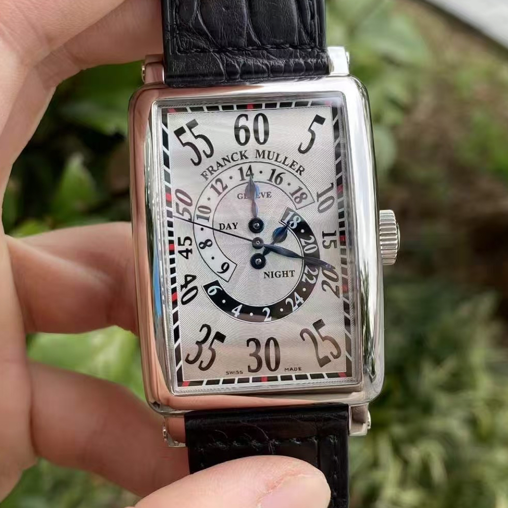 99新 Franck Muller/法兰克穆勒 自动机械35*59/飞返逆跳男士精钢