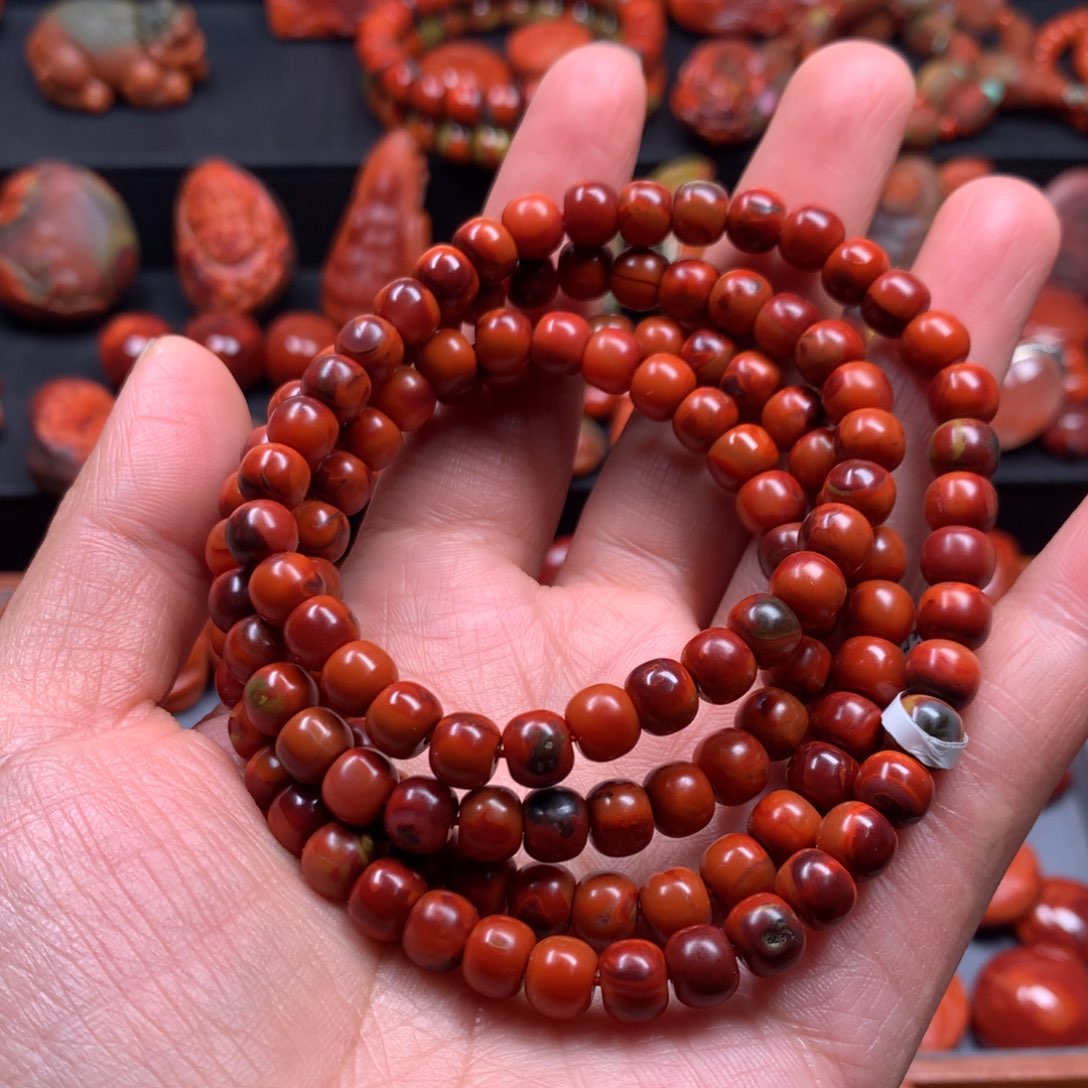 南红玛瑙多圈手链未镶嵌象****室