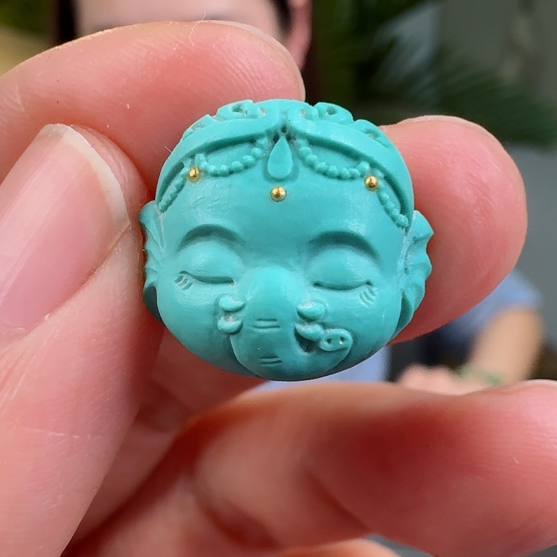 绿松石珠宝奇石未镶嵌