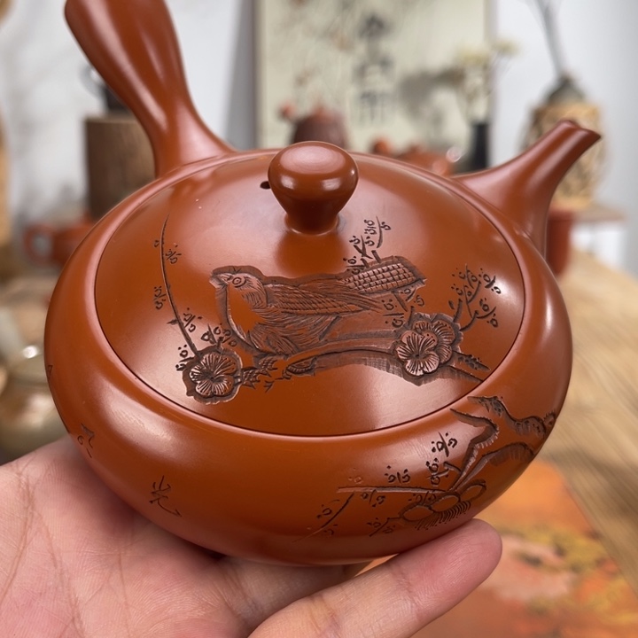春***天常滑玉堂手作茶壶