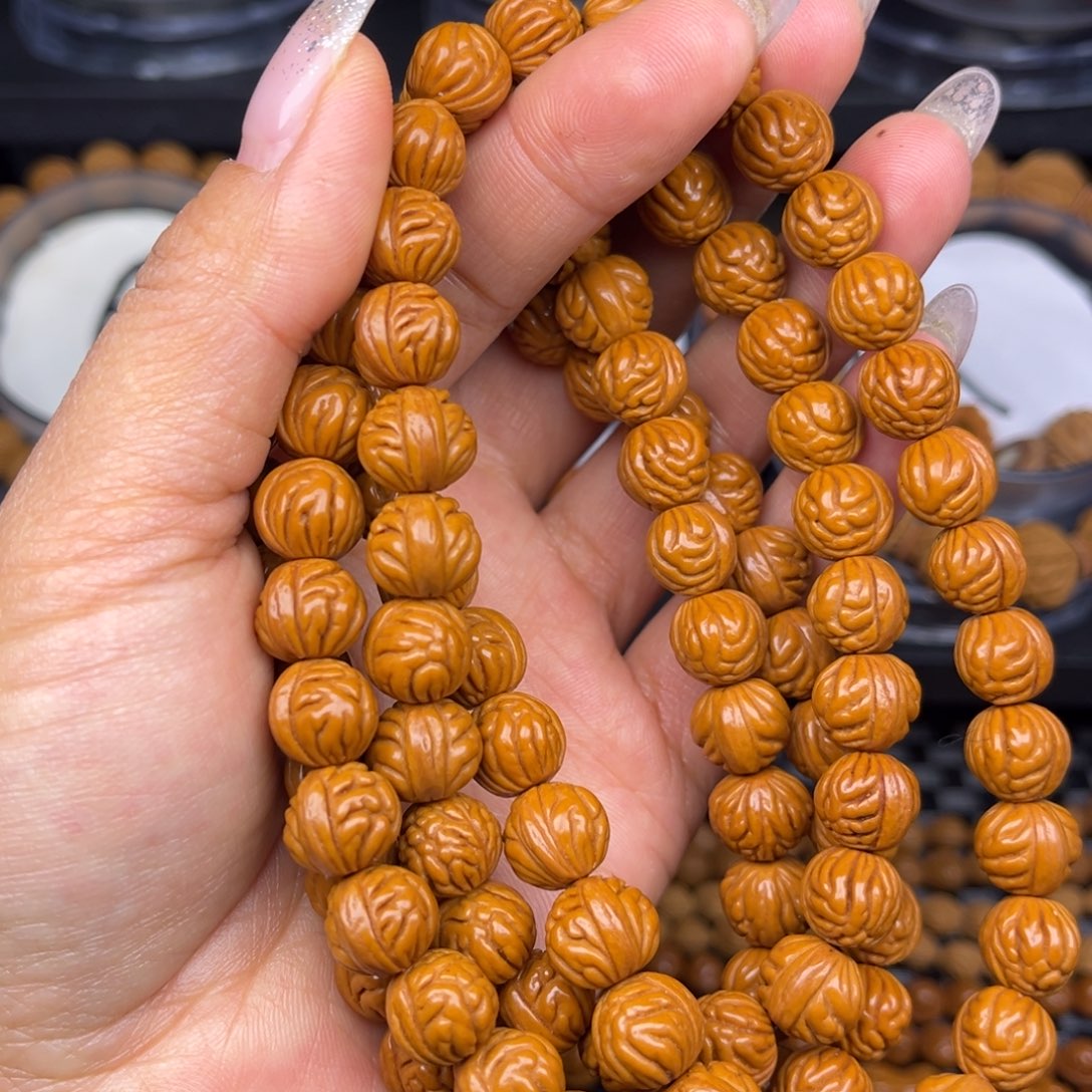 梦***吊坠文玩核桃小金蝉脖挂