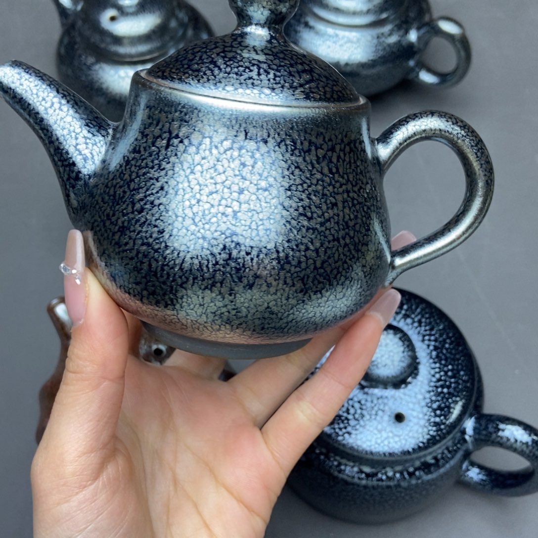 茶盏建阳建盏铁胎壶