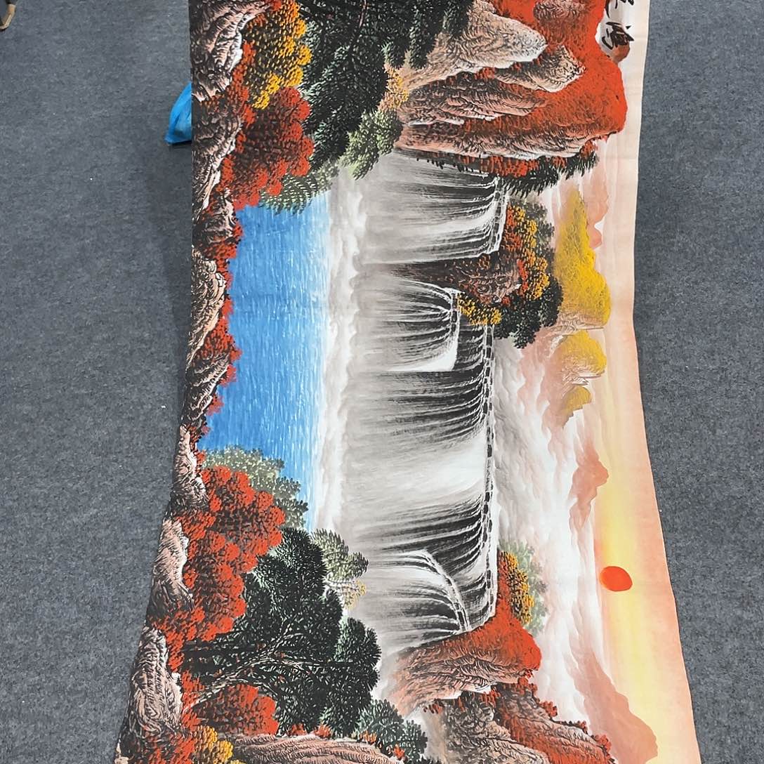 国画今天上午国画作品展示