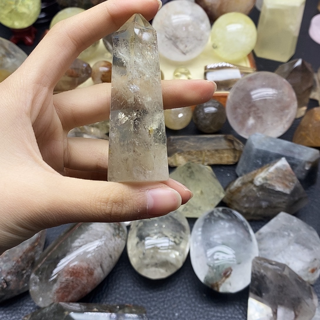 珠宝半成品水晶未镶嵌115水晶石