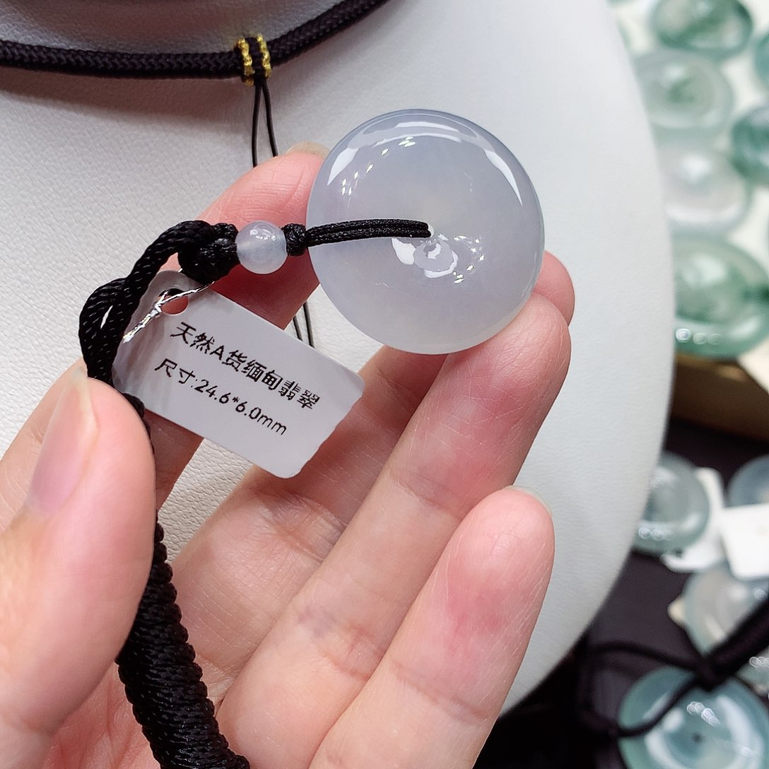 颈饰未镶嵌翡翠编号26，24.6/6