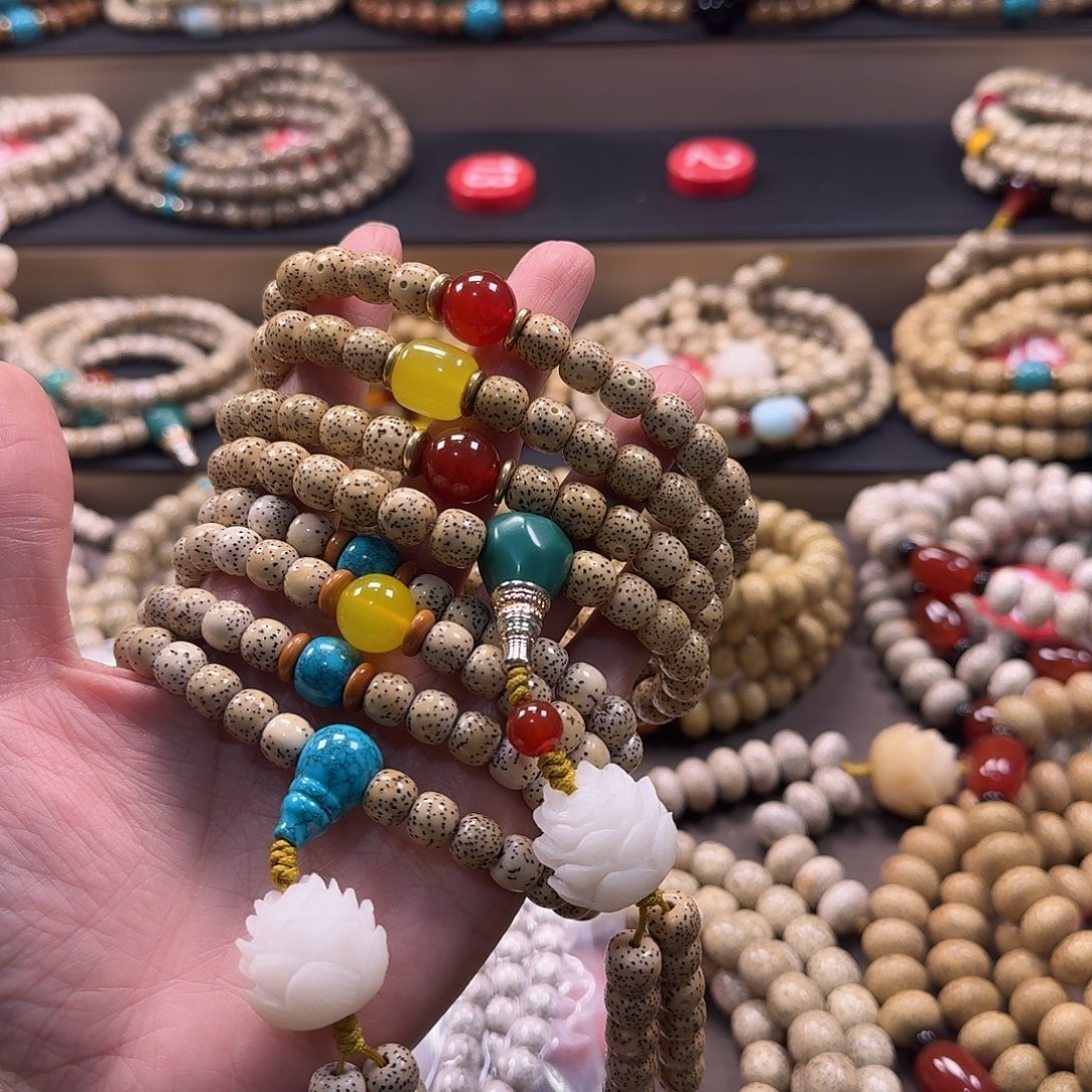 多***星月菩提吊坠海南星月菩提原生态