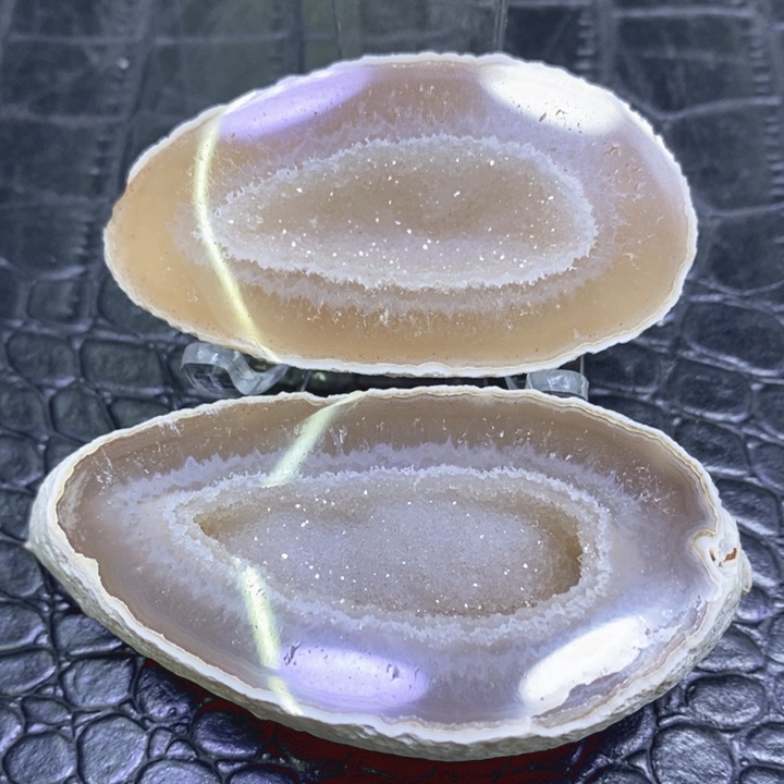 未镶嵌珠宝半成品紫晶雪景盆