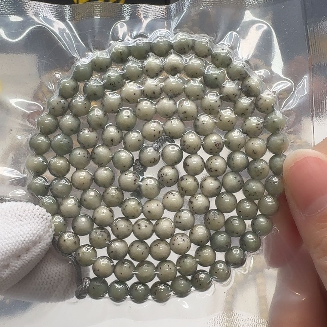 吊坠星月菩提108一物一图绿冰河豚6圆108