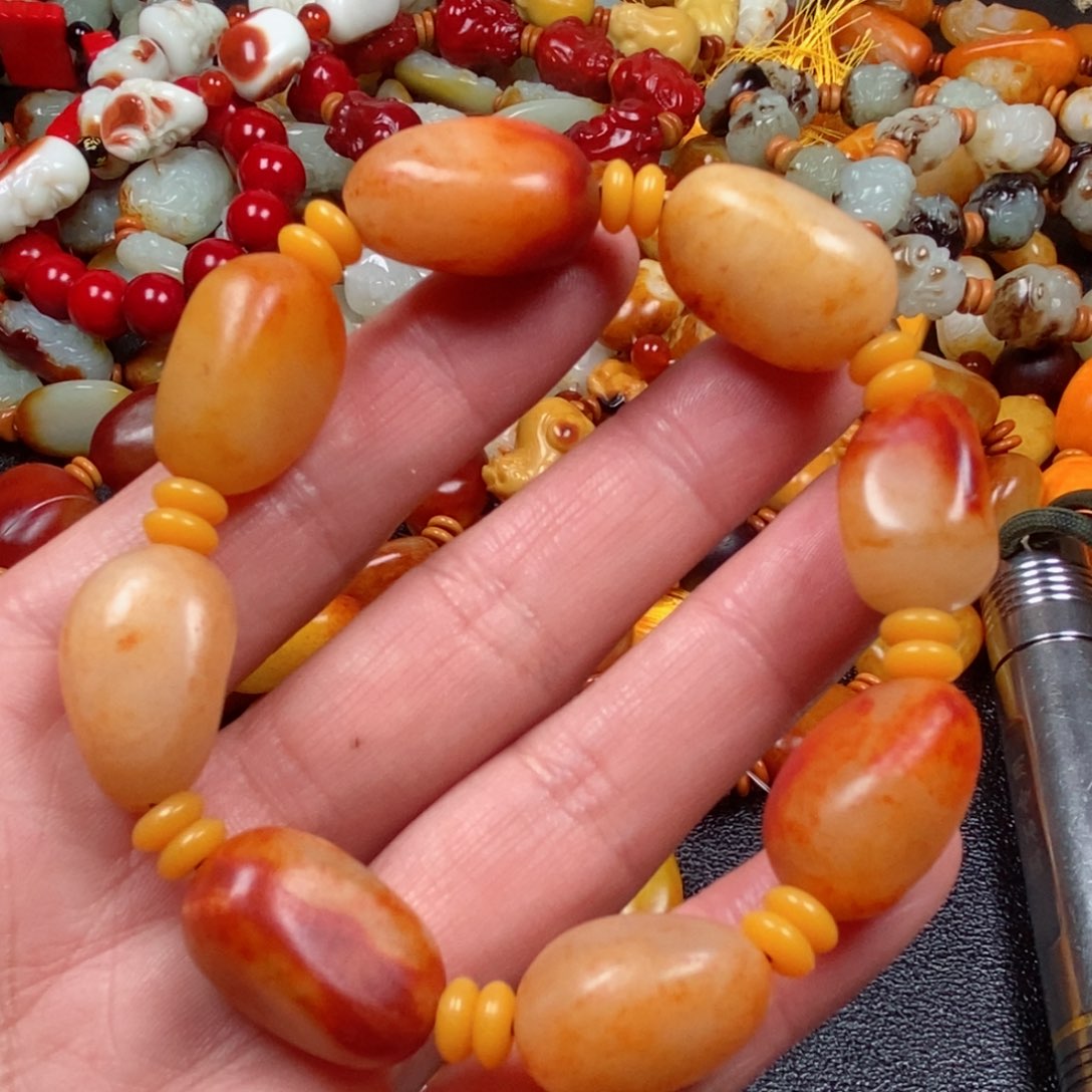 和田玉手链未镶嵌