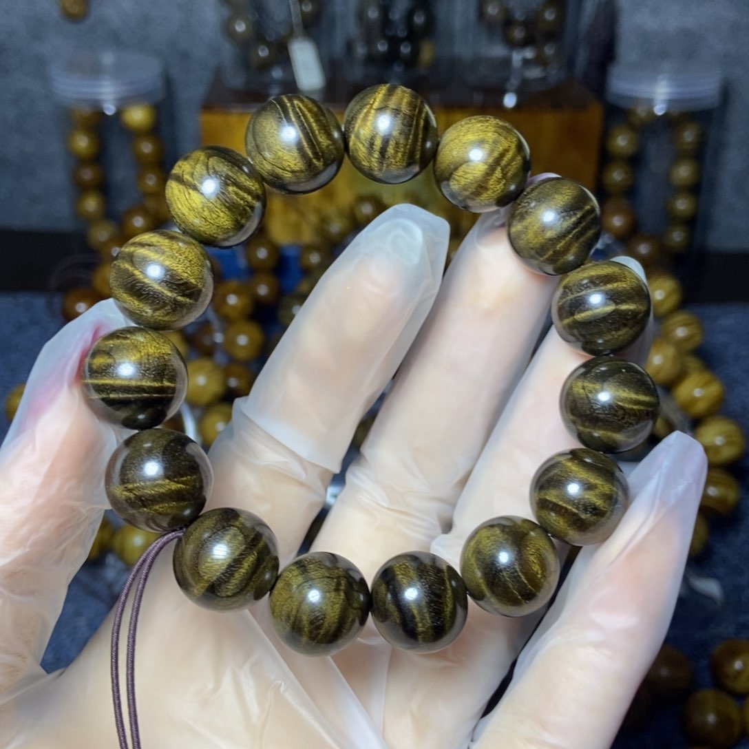 楠木（金丝楠）手串/手链柯*柯阴沉1.5