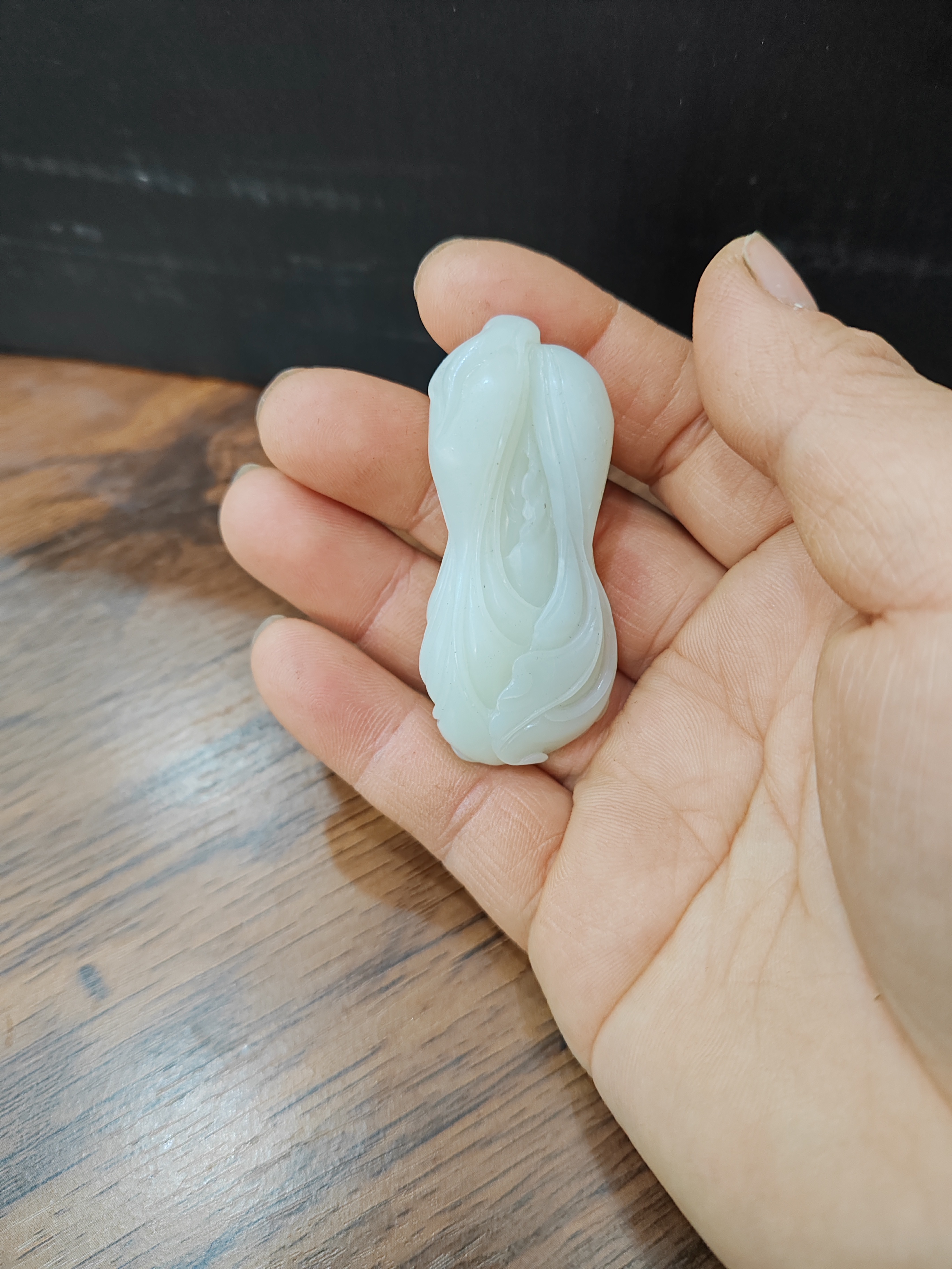 和田玉白菜吊坠挂件