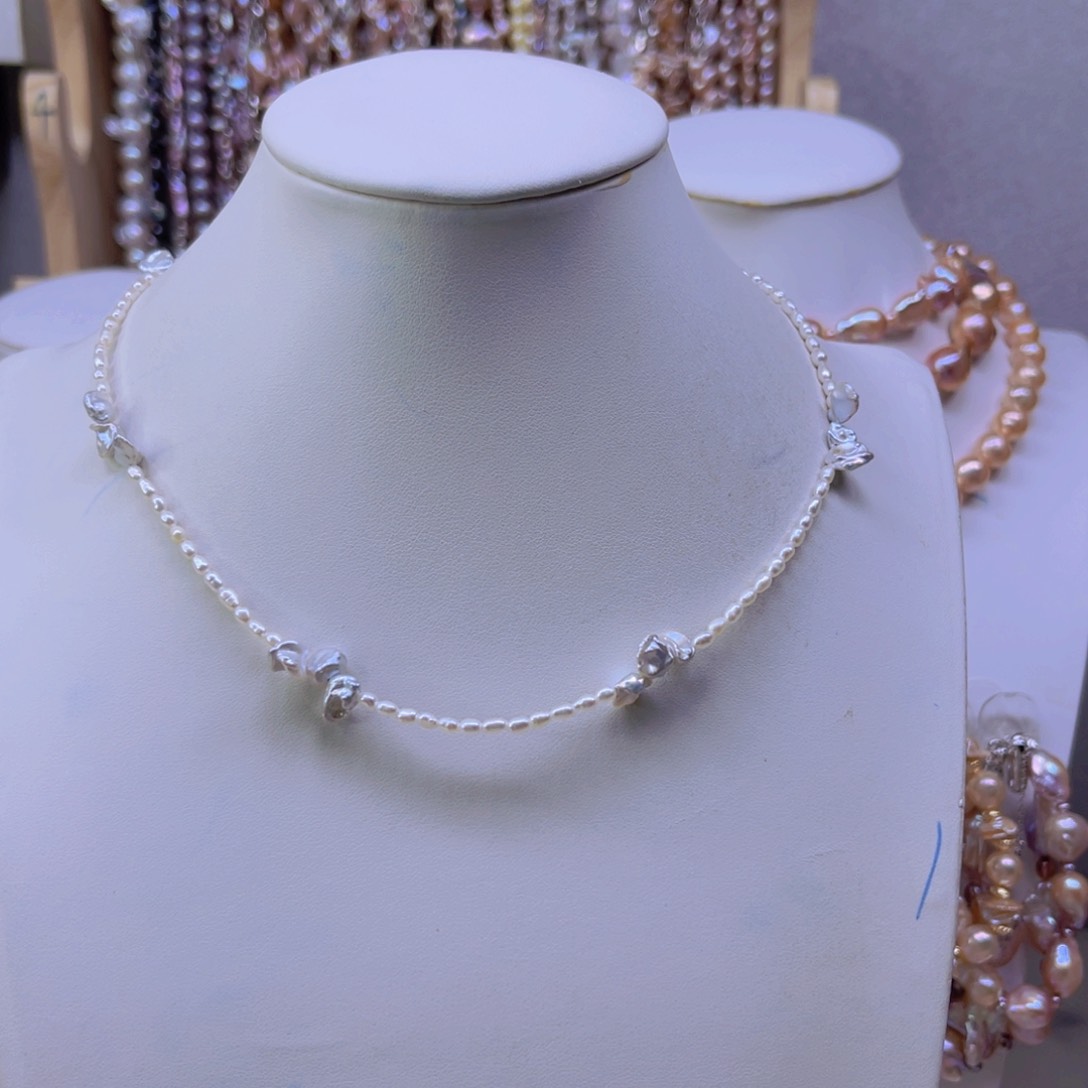 淡水珍珠手绳合金