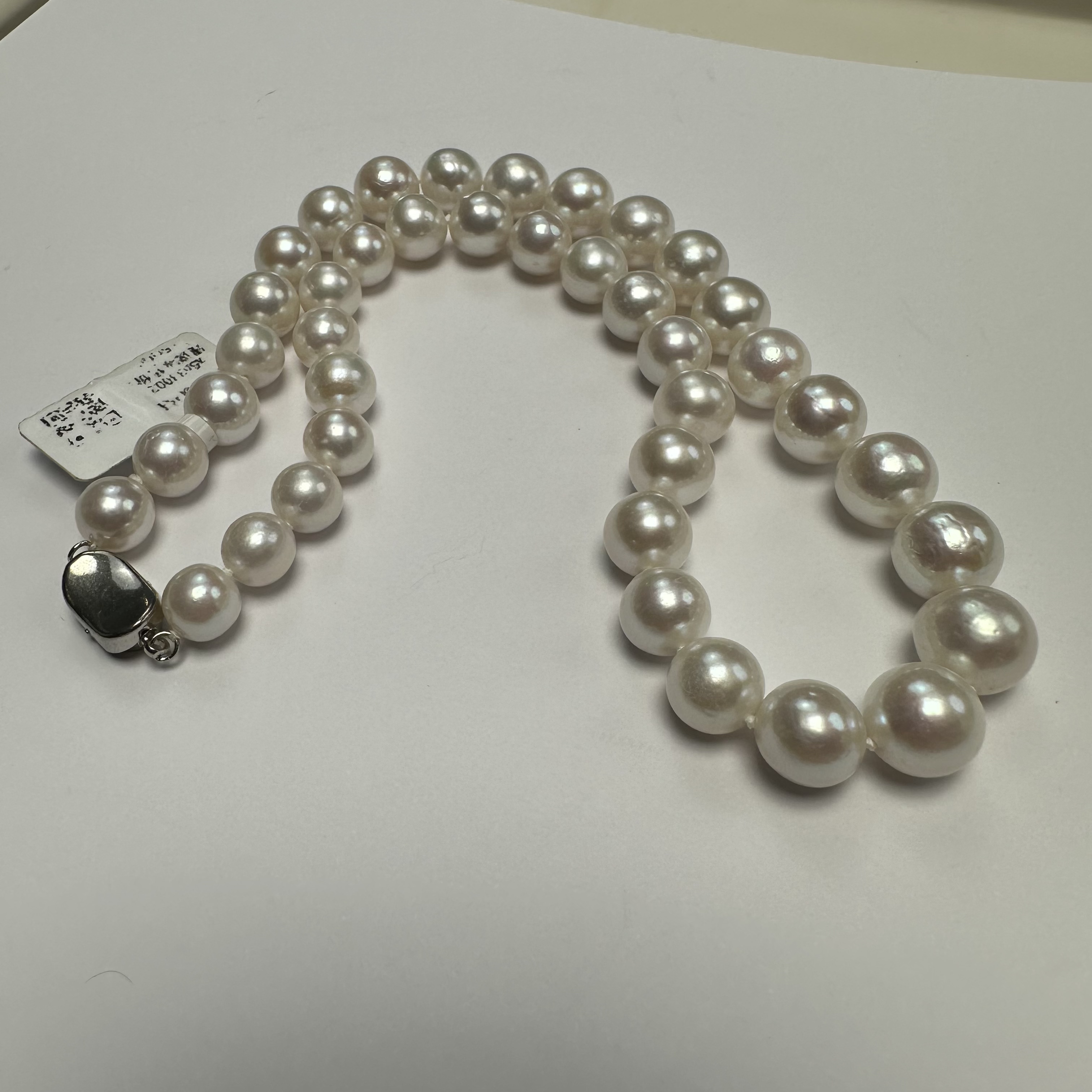 【三生专享】淡水珍珠小龙珠全珠链10-12mm/赠小米+耳钉+吊坠