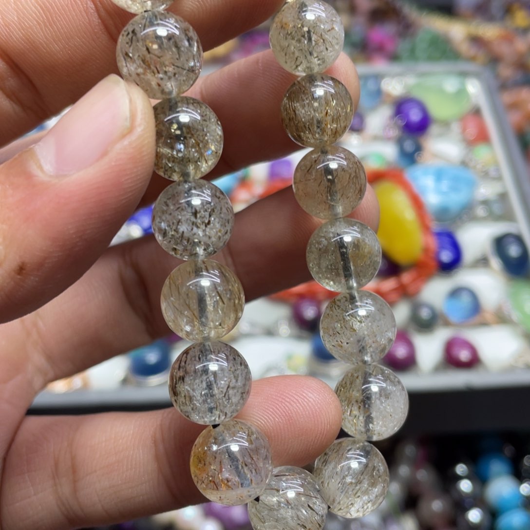 紫晶颈饰银S800镀金镶嵌