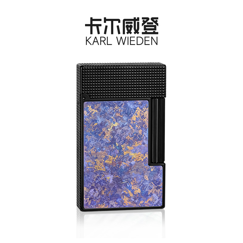 黑暗夜冰花 卡尔威登男士高档黄铜朗声打火机煤油送男朋友礼物