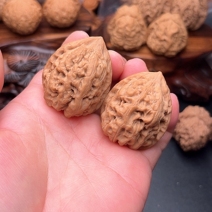 桃核把件核桃平谷火苗