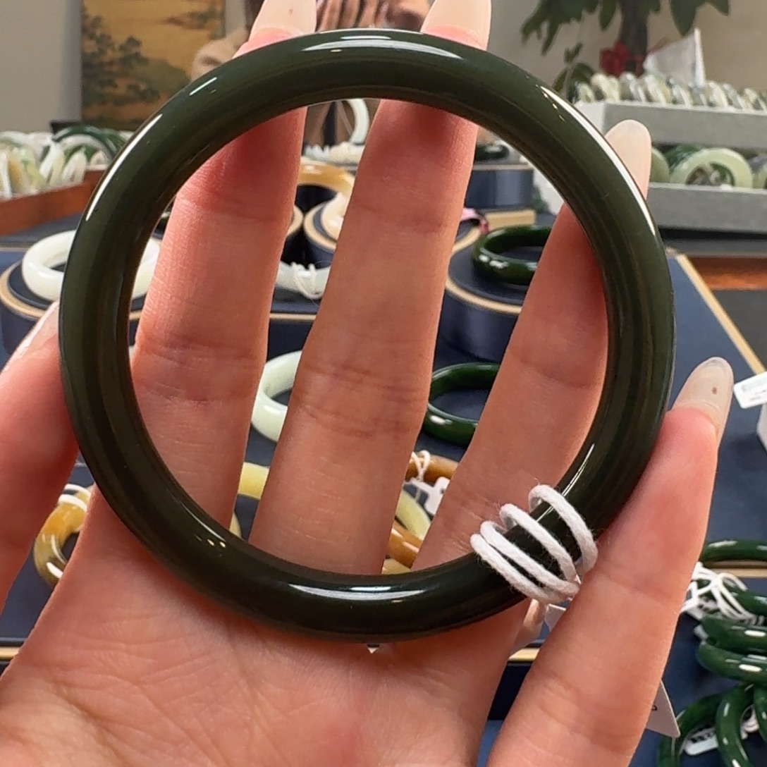 和田玉未镶嵌手镯C0146-60