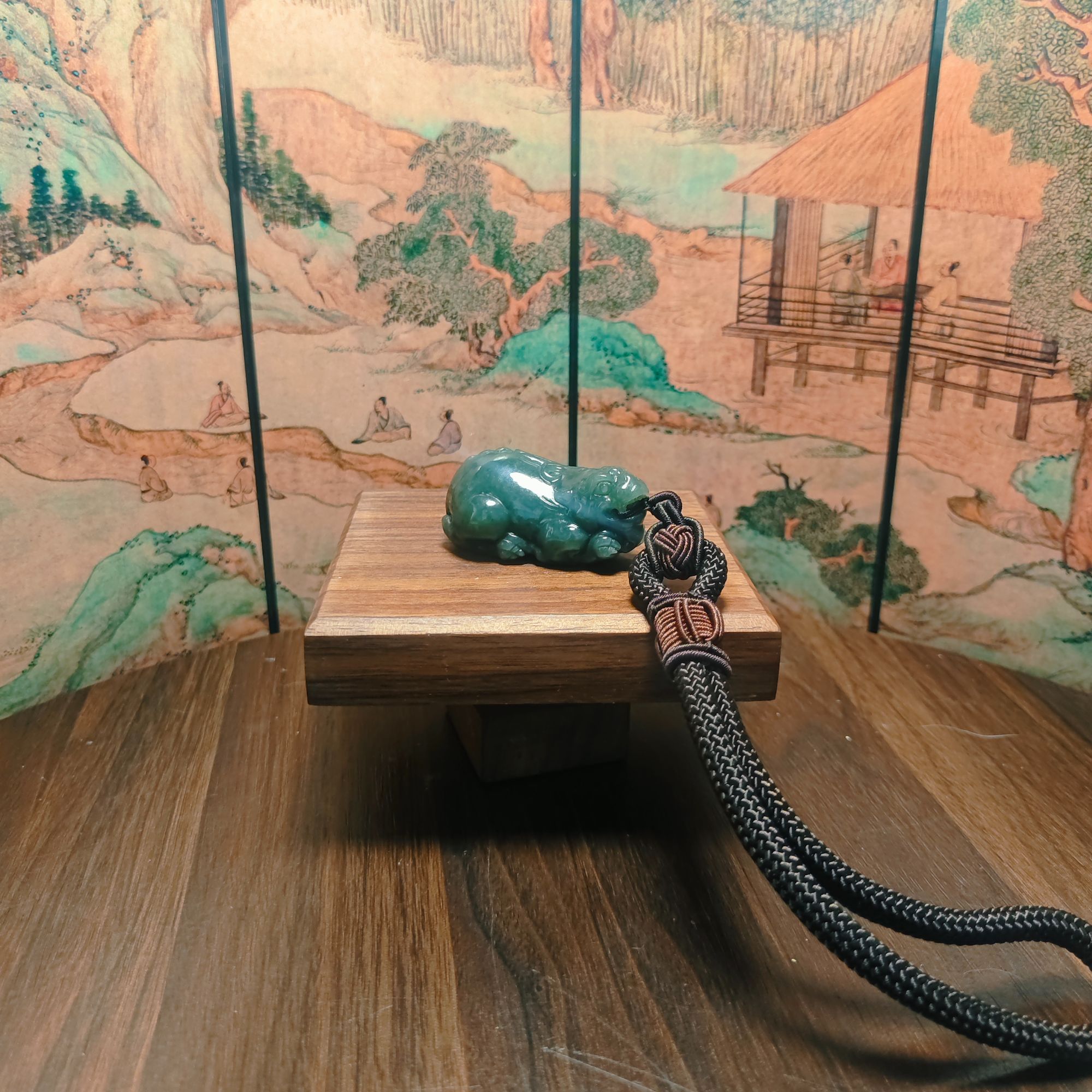 R和田玉貔貅手把0267