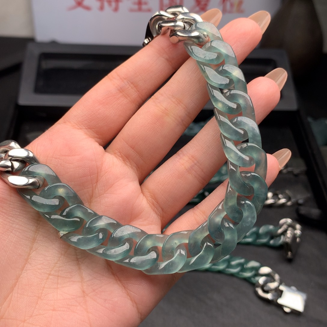 ⁹***¹翡翠未镶嵌手链000007