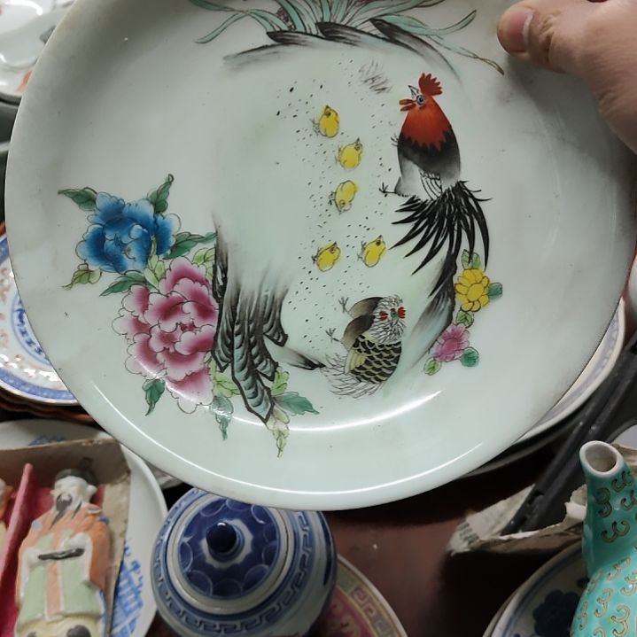 摆件岁***醇景德镇粉彩手绘盘