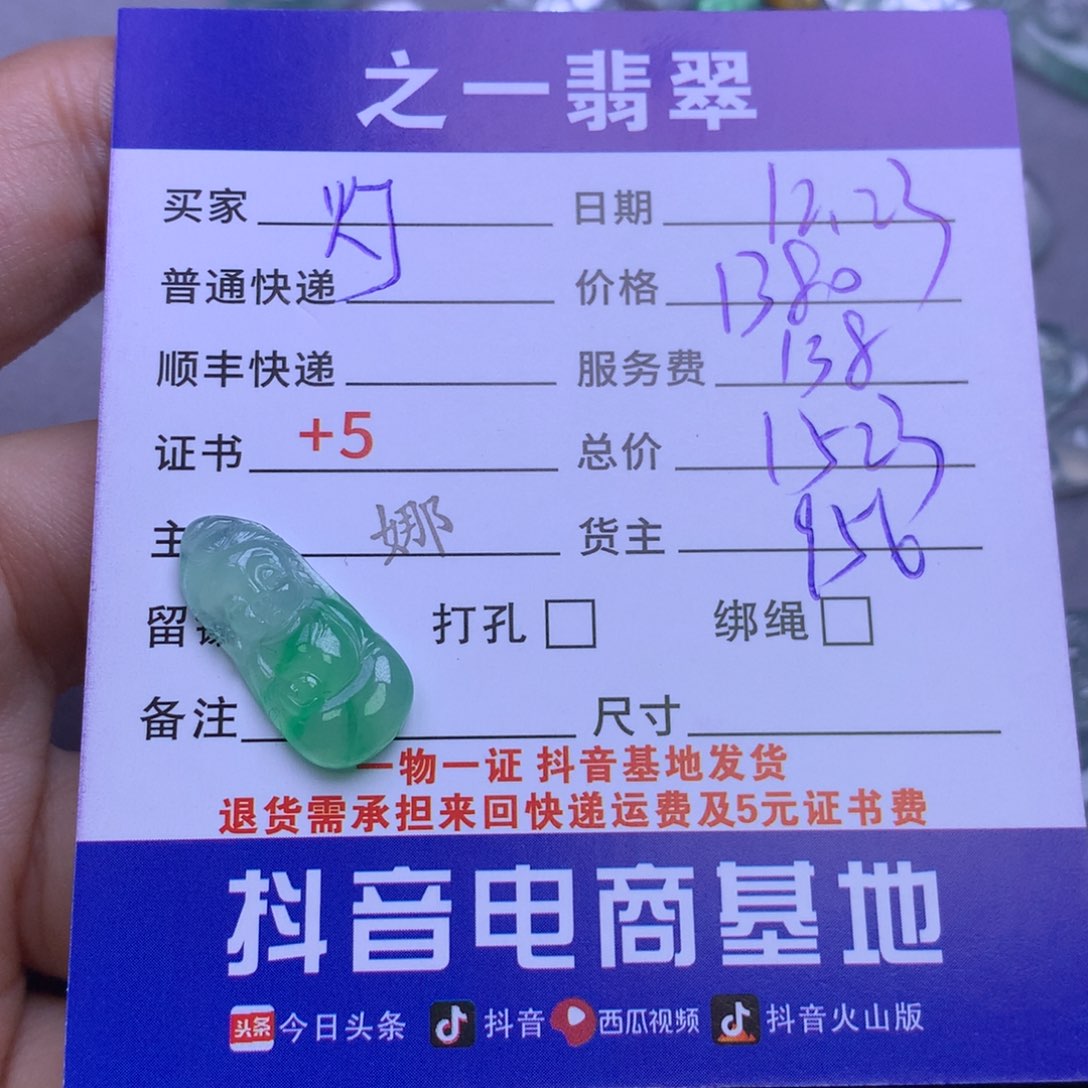 颈饰未镶嵌翡翠灯**璨