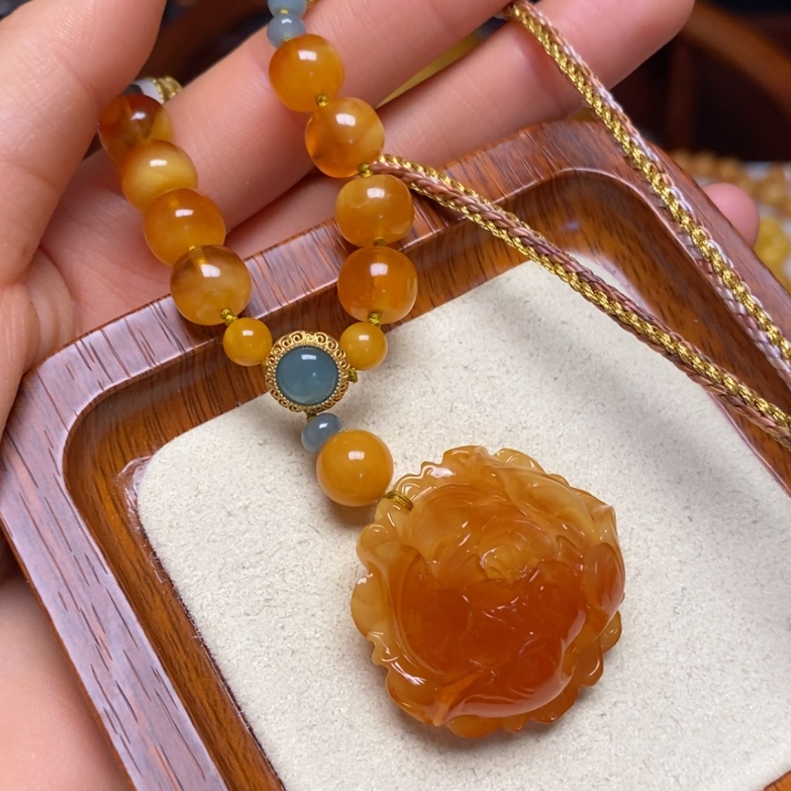 【闪购商品】蜜蜡颈饰未镶嵌项链
