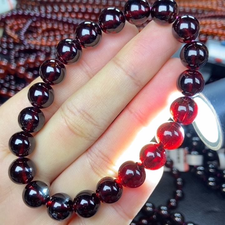 石榴石手链未镶嵌9..7