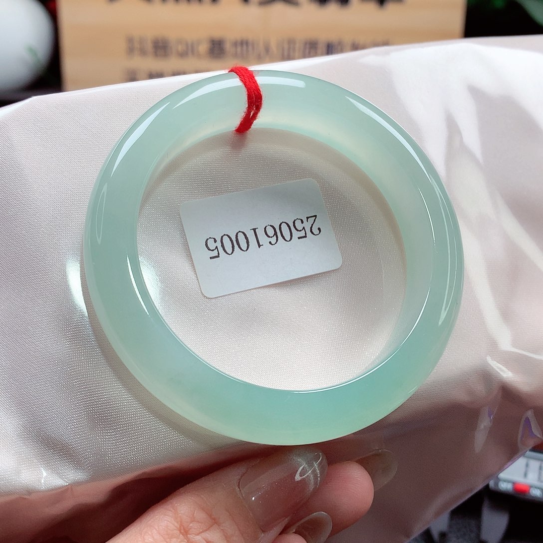 未镶嵌手镯翡翠93号，天然A货翡翠手镯