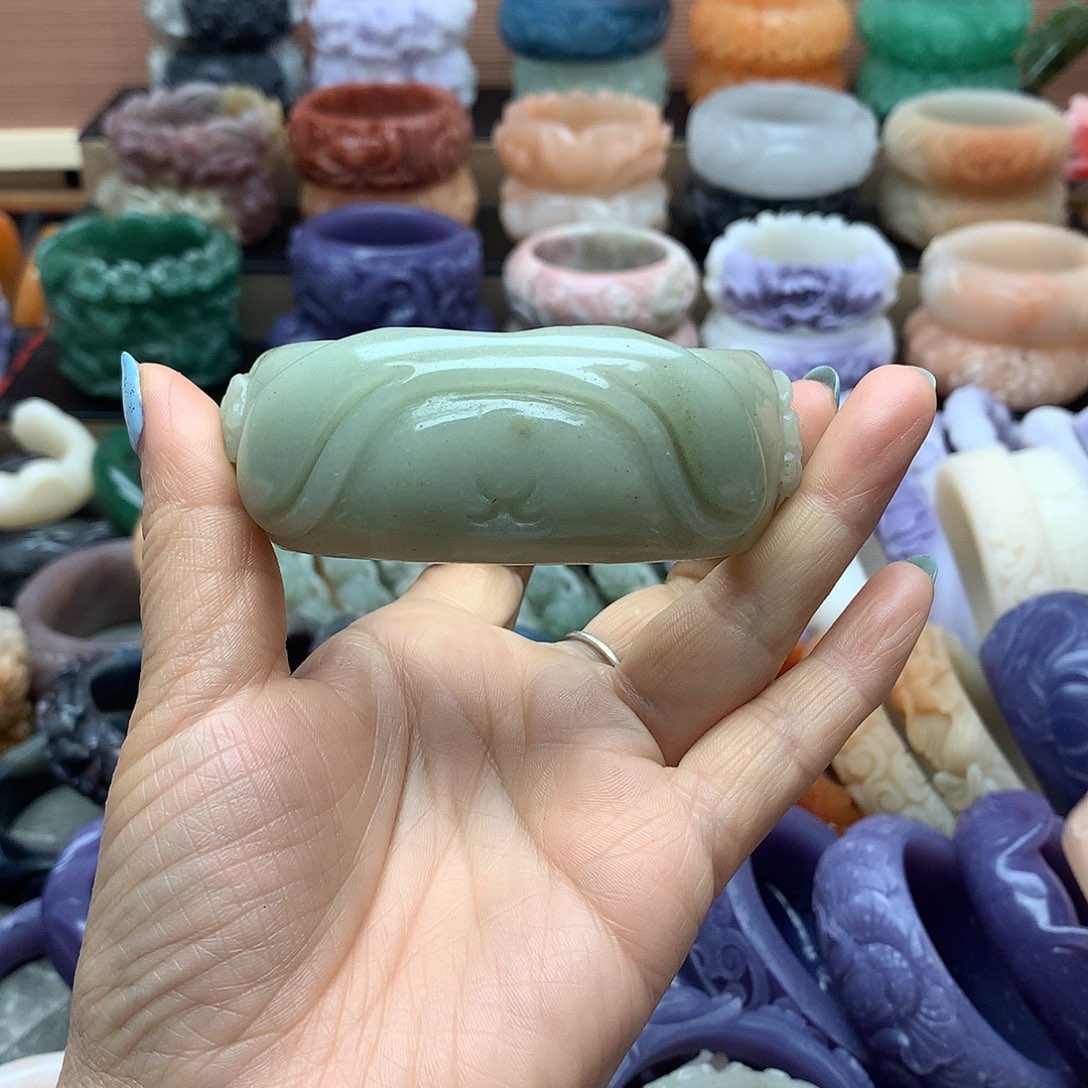 毛衣链未镶嵌石英质玉牵*