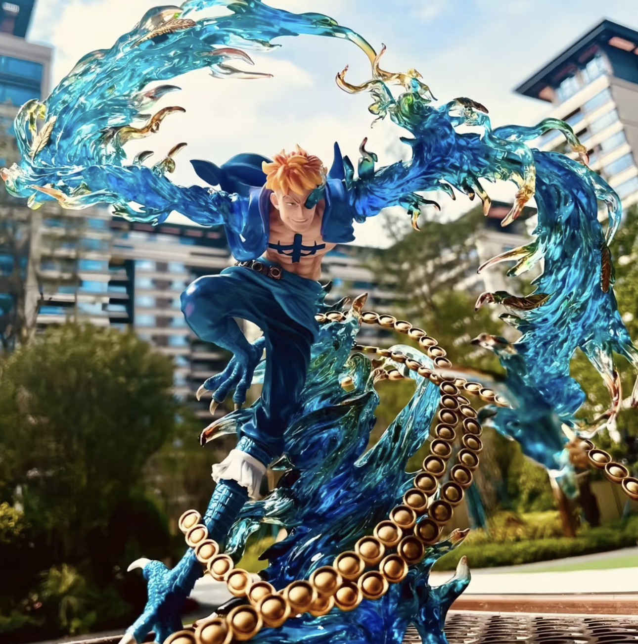 海贼王系列 飞翔马尔科 不死鸟模型GK手办潮玩雕像 30cm桌搭摆件