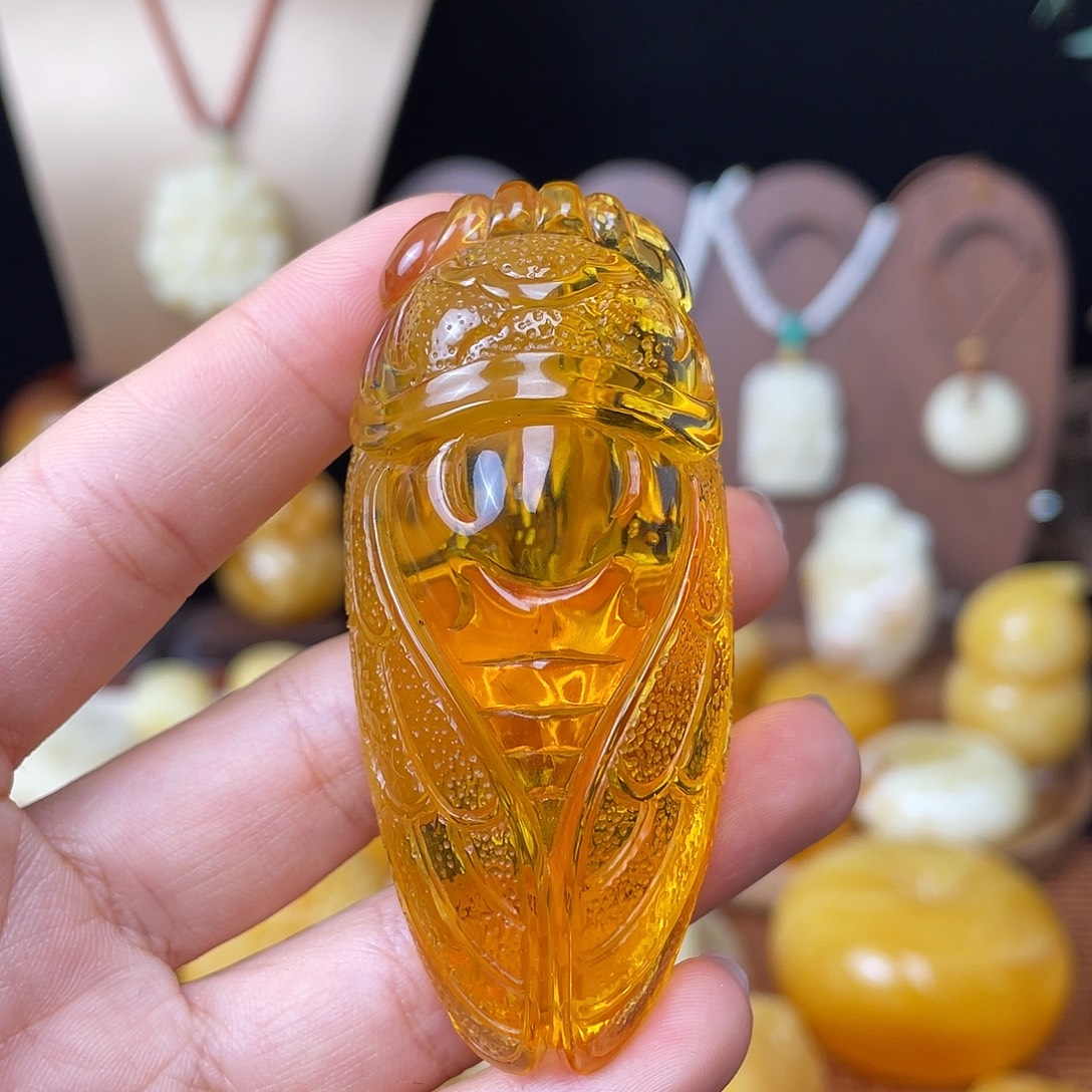 琥珀未镶嵌珠宝奇石