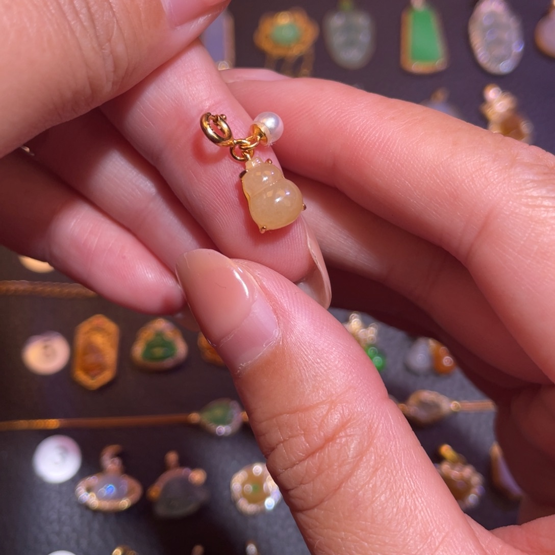 翡翠银S925镶嵌颈饰