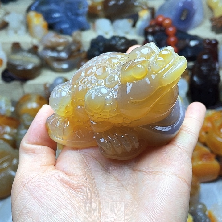 玛瑙/玉髓饰品未镶嵌蓝*