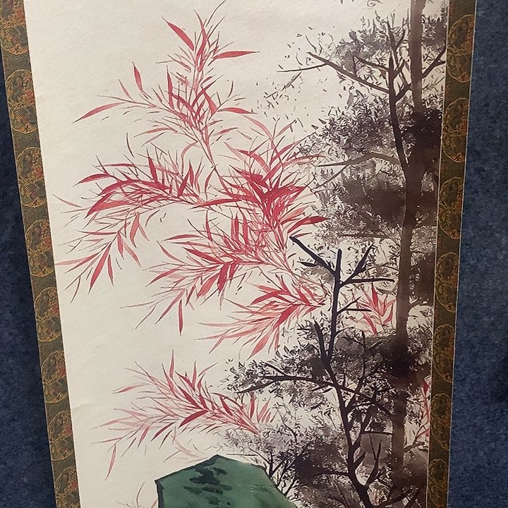 带灯款新中式古典画
