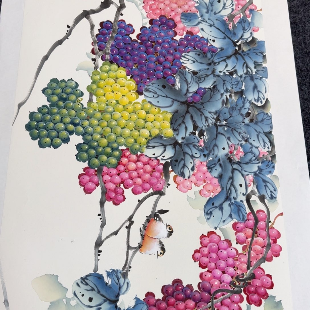 国画国画作品山水花鸟纯手绘