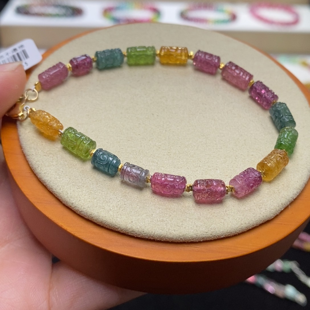 【闪购商品】碧玺手串未镶嵌两天看货期